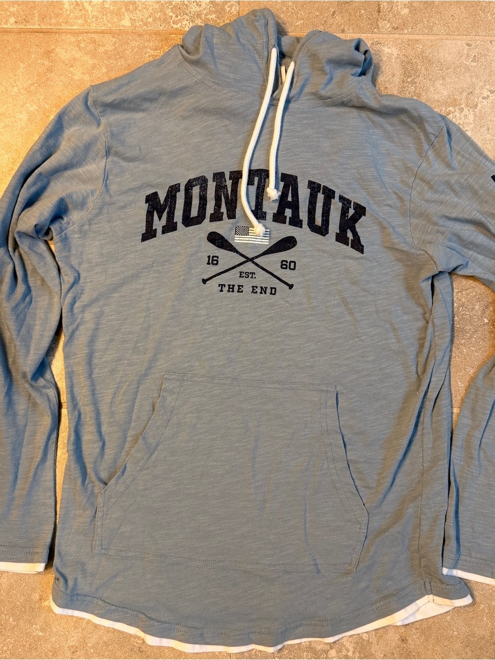 Montauk "The End" Lightweight Slub Knit Hoodie